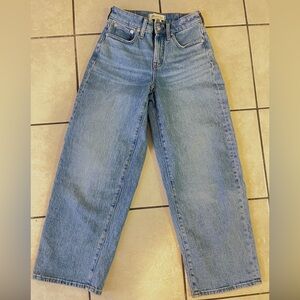 Madewell Indigo Denim Jeans petite wide leg brand new